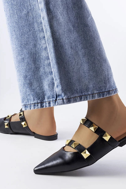 Tongs à bout pointu noires Ruckman