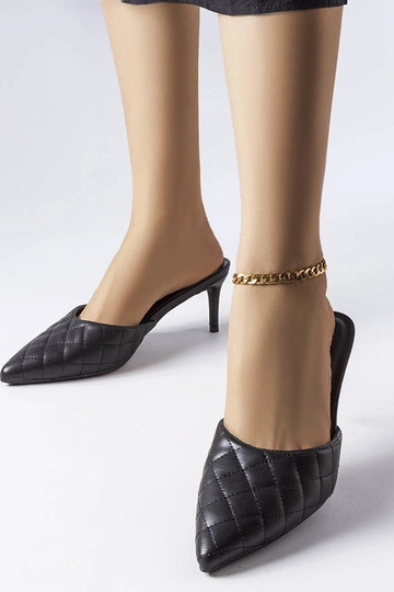 Mocassins matelassés noirs... 2