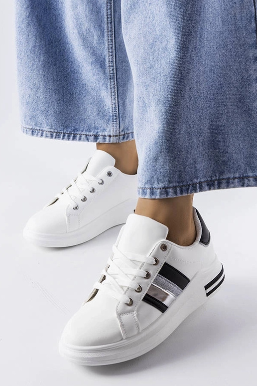 Baskets bicolores à plateforme, «...