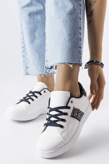 Baskets blanches avec tige... 2