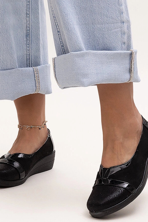 Chaussures compensées noires Sundown