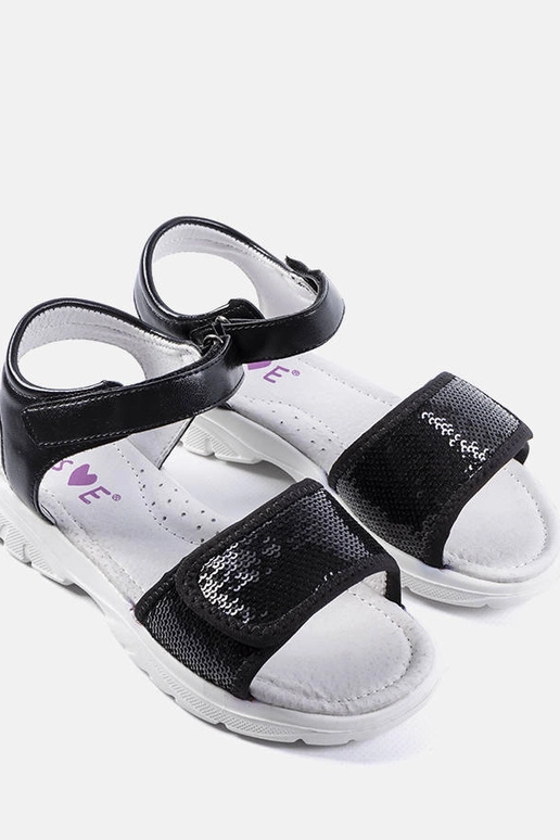 Sandales noires pour enfants Grenier Sandales noires pour enfants Grenier