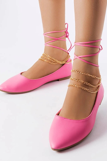 Ballerines roses avec fermoir décoratif Donat 2