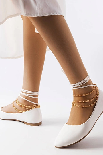 Ballerines blanches avec... 2