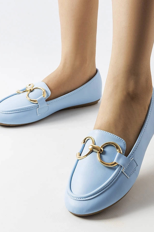 Mocassins Couturier Bleu pour Femme