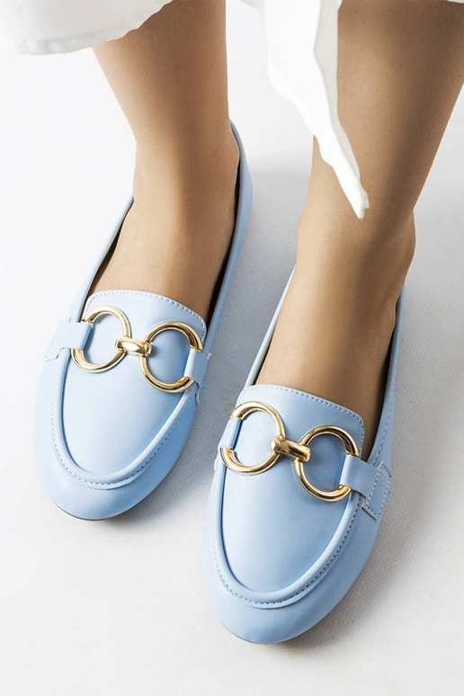 Mocassins Couturier Bleu pour Femme