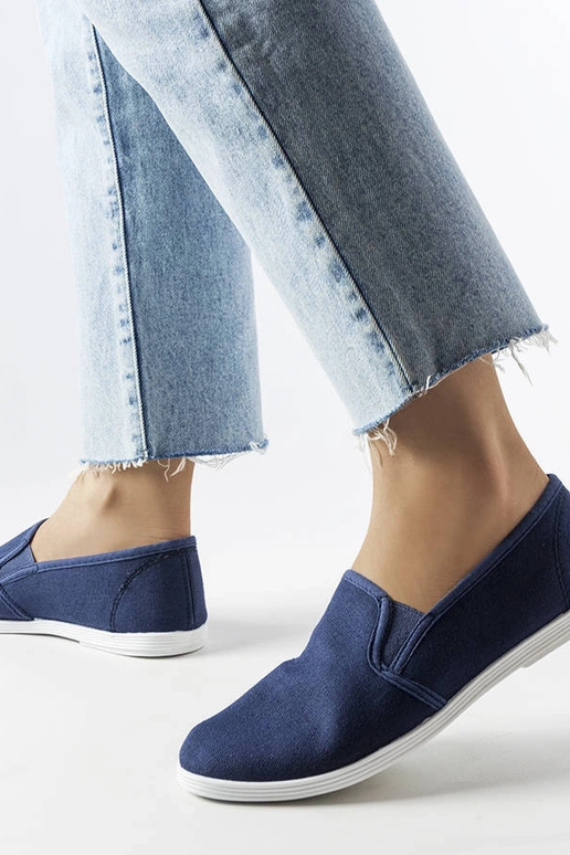 Baskets en tissu bleu marine Quincy Baskets en tissu bleu marine Quincy