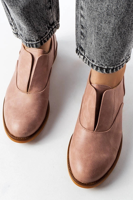 Demi-bottes en simili cuir rose Burdett Demi-bottes en simili cuir rose Burdett
