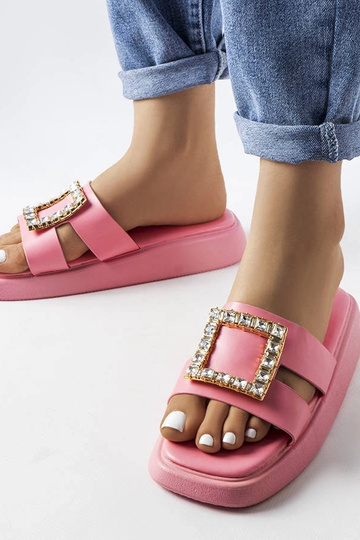 Tongs Fusberta en zircon rose