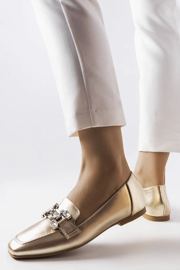 Mocassins en or avec... 2