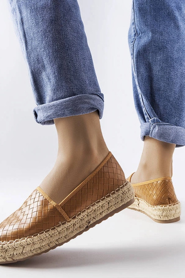 Espadrilles marron gaufrées... 2