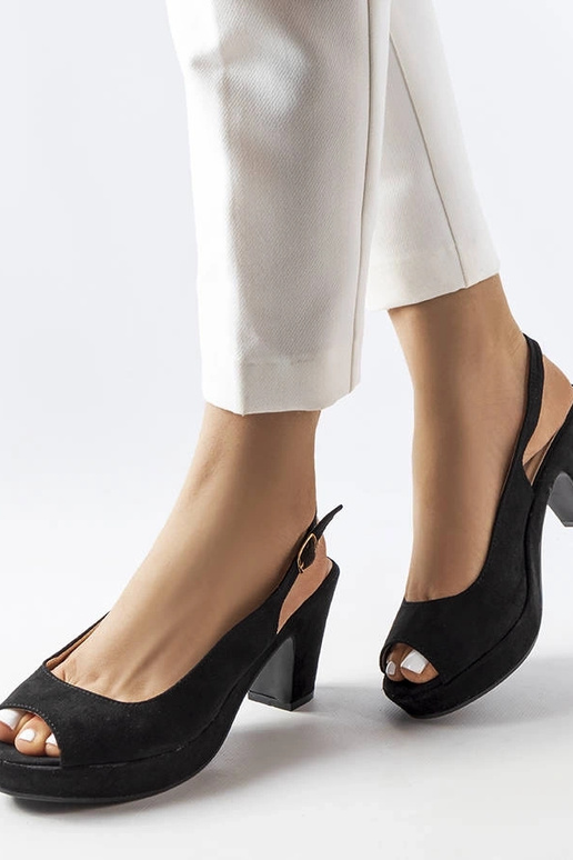 Sandales à talon bloc Dionne noires