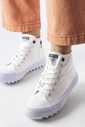 Baskets montantes blanches...