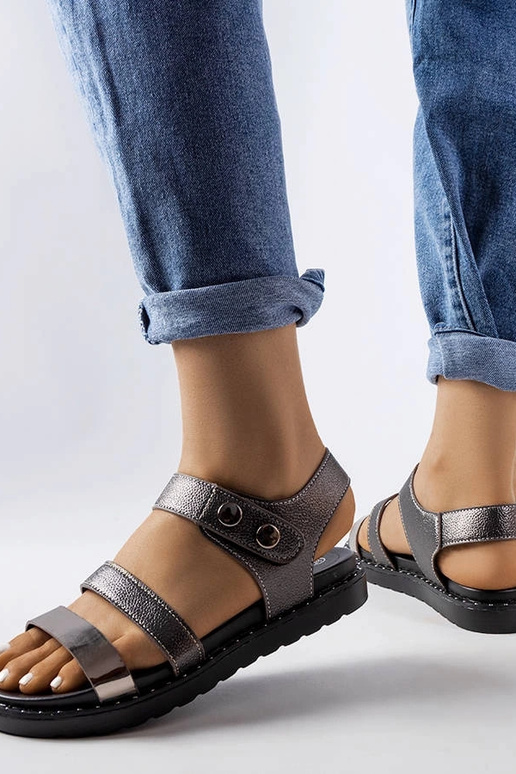 Sandales Lanham Gris Métallisé
