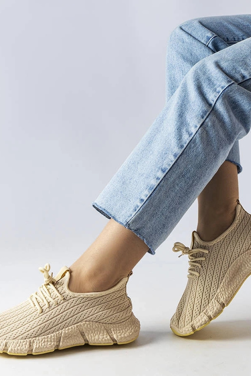 Baskets de sport Élodie beige clair Baskets de sport Élodie beige clair