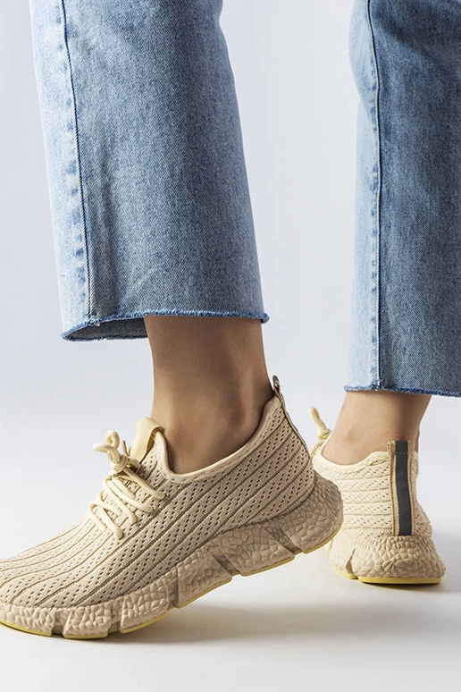 Baskets de sport Élodie beige clair Baskets de sport Élodie beige clair