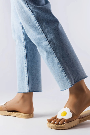 Tongs transparentes à...