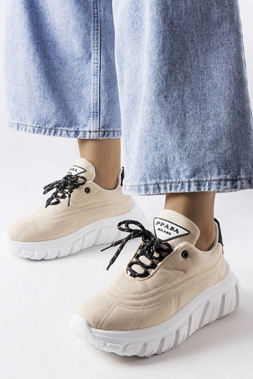 Baskets Aisys beiges