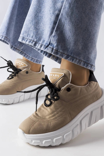 Baskets Aisys beige foncé