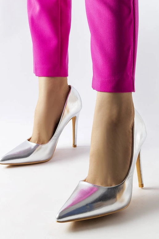 Escarpins métalliques argentés Cabell Escarpins métalliques argentés Cabell