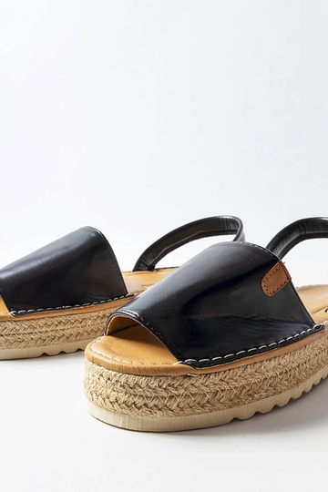 Espadrilles noires à plateforme, « Sadbera » 2