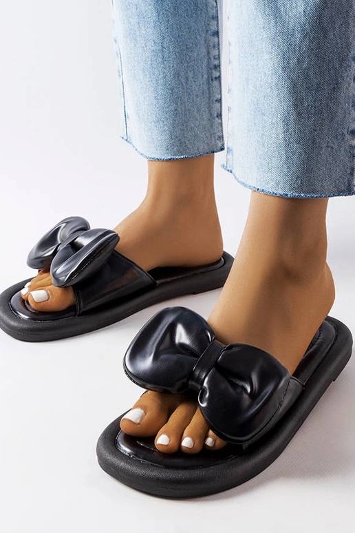 Claquettes à nœud Lende noires