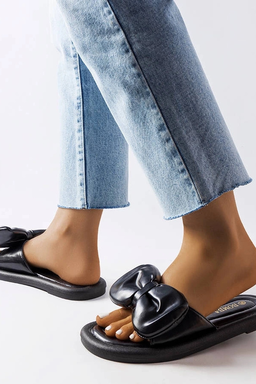 Claquettes à nœud Lende noires