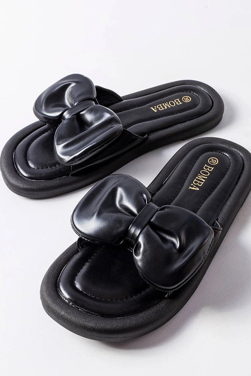 Claquettes à nœud Lende noires