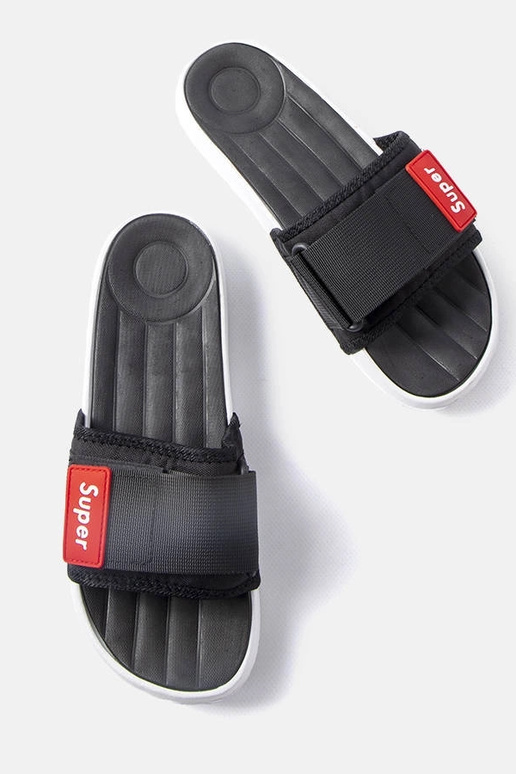 Tongs ajustables en velcro noires... Tongs ajustables en velcro noires...