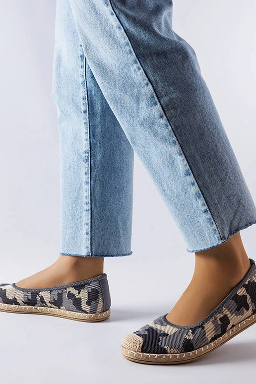 Espadrilles à enfiler Benedum grises