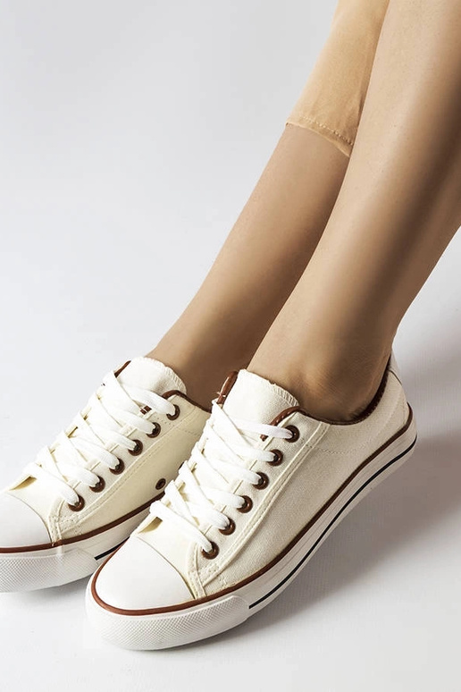 Baskets en tissu blanc de Mascherone