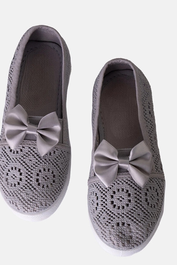 Ballerines ajourées grises pour enfant Bubby 2