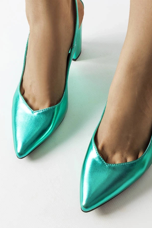 Escarpins à bout ouvert Wechsler verts Escarpins à bout ouvert Wechsler verts
