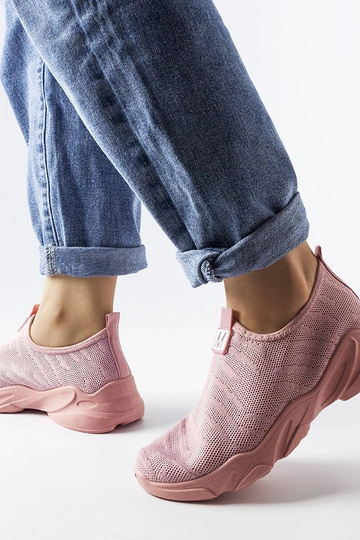 Chaussures de sport pour femmes en tissu rose Aaron 2