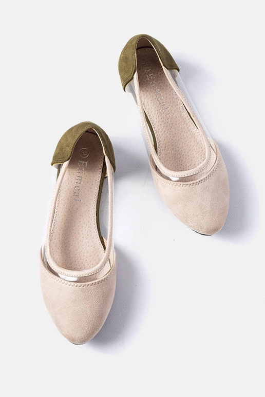 Ballerines en daim rose et vert... Ballerines en daim rose et vert...