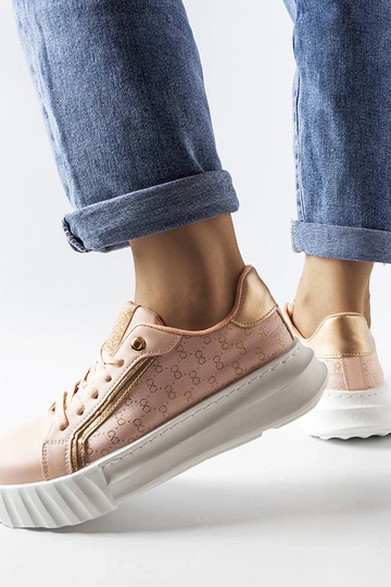 Baskets à plateforme roses... 2