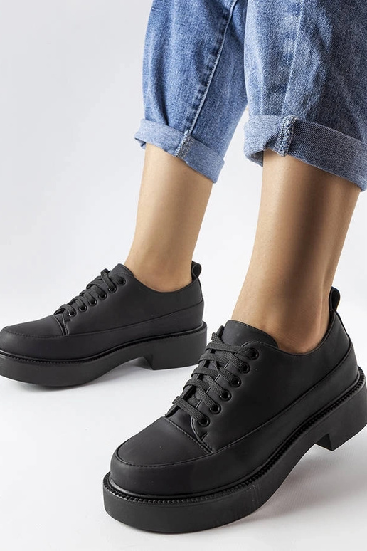 Chaussures plates noires Merico Chaussures plates noires Merico