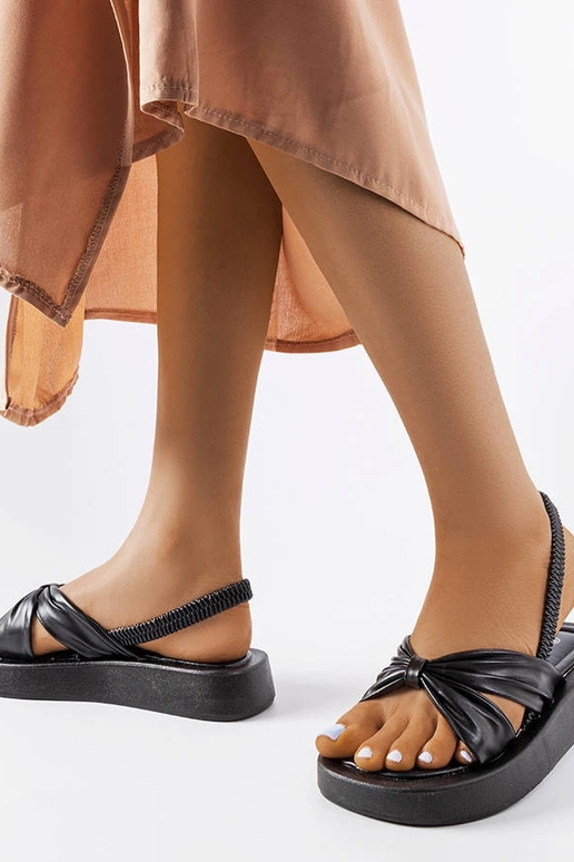 Sandales à plateforme Montagna noires