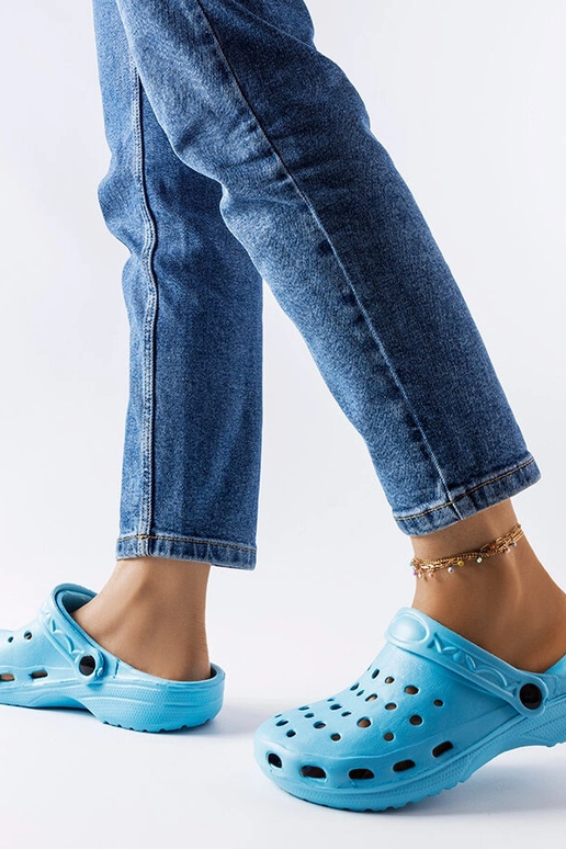 Chaussons fermés en mousse bleue Kleist