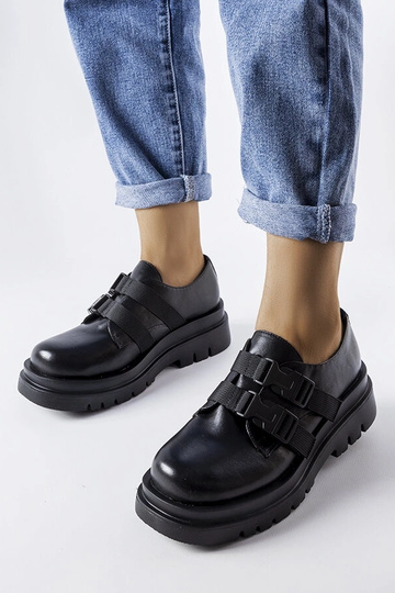 Chaussures à plateforme noires Prospero