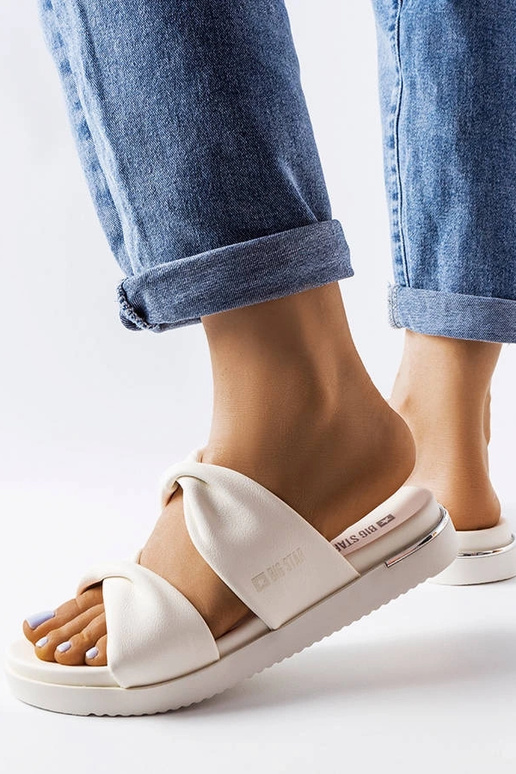 Tongs blanches Big Star LL274A121