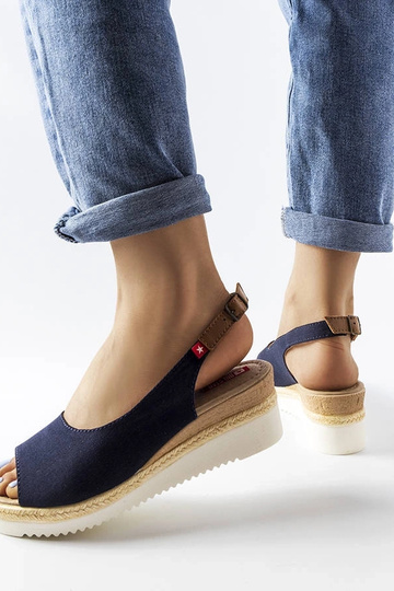 Sandales bleu marine sur... 2