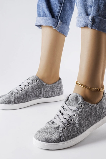 Baskets en tissu gris Razan