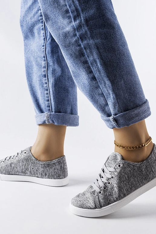 Baskets en tissu gris Razan