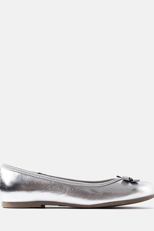 Ballerines Fedro en cuir verni argenté Ballerines Fedro en cuir verni argenté