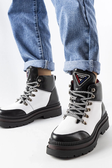 Bottes isolantes noires et blanches Solofra