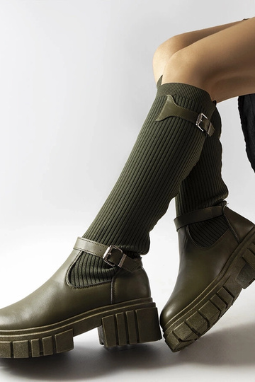 Bottes hautes vertes avec... 2