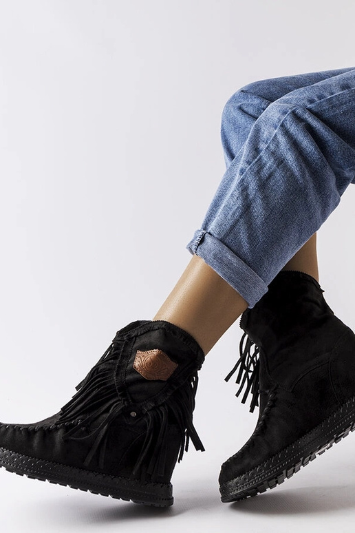 Bottines compensées Giudice noires