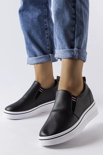 Baskets compensées noires...