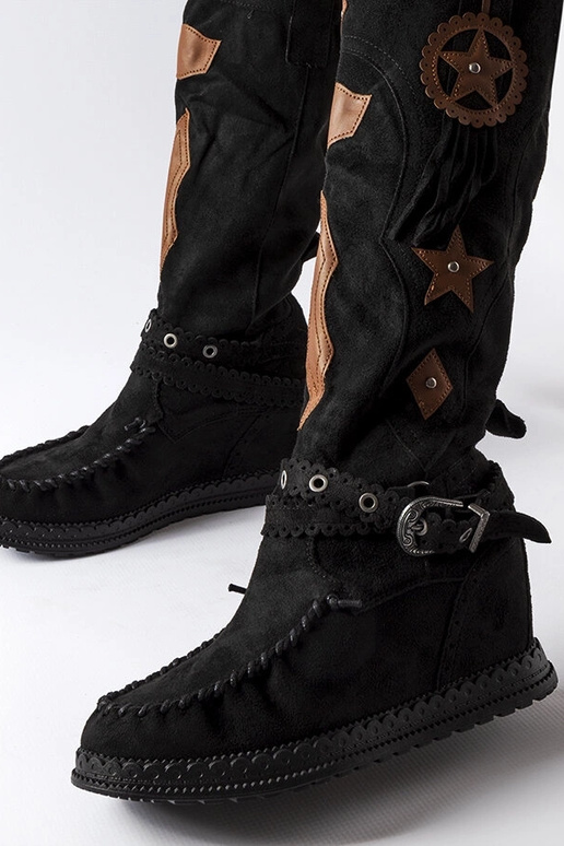 Bottes boho noires Putignano